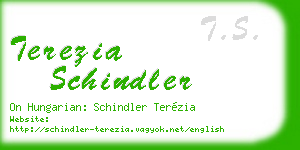 terezia schindler business card